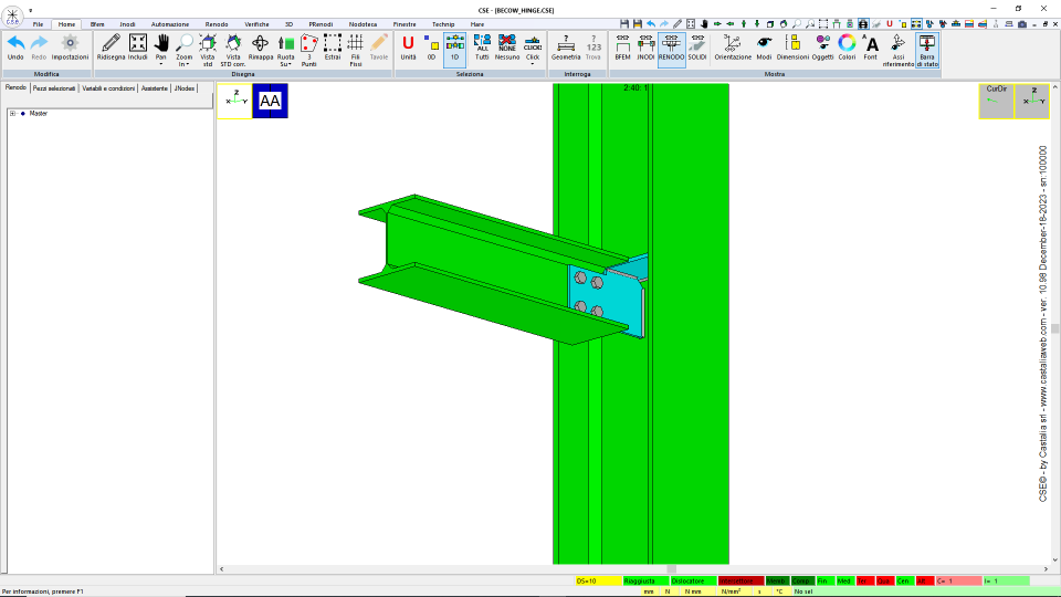 FIN PLATE con irrigidimento cF1.